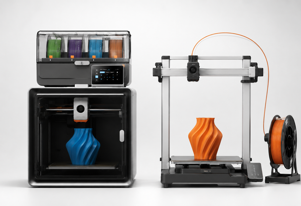Creality and AnyCubic 3D printers side by side