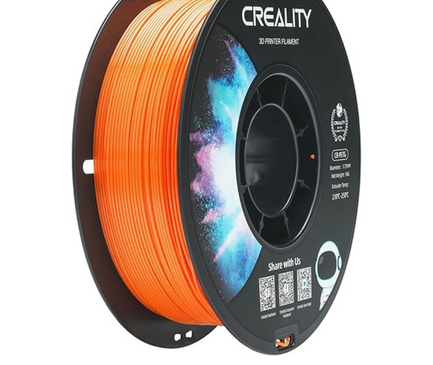 Creality PETG Filament Orange 1 kg – 1.75 mm Strong, Durable, Glossy PETG