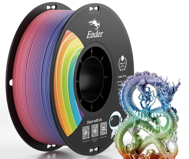 Ender PLA+ Rainbow Filament 1Kg