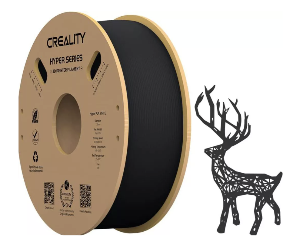 Creality Hyper PLA Black Filament 1Kg