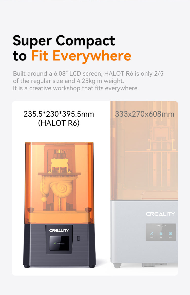 Creality Halot R6 LCD Resin 3D Printer