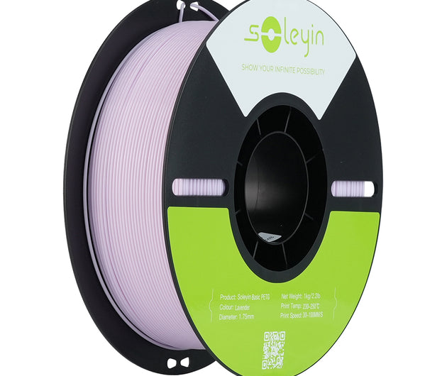Soleyin Basic PETG Lavender 1 kg – 1.75 mm Durable Smooth Lavender PETG