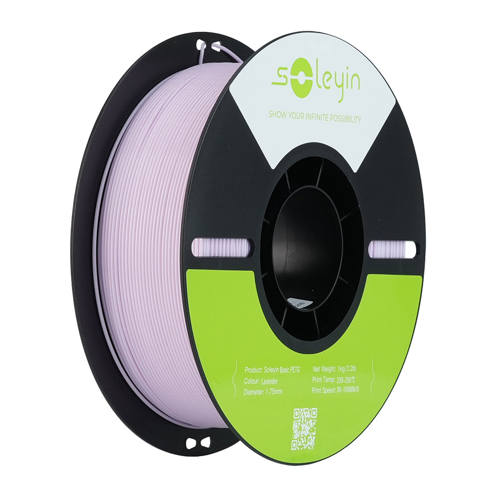 Soleyin Basic PETG Lavender 1 kg – 1.75 mm Durable Smooth Lavender PETG