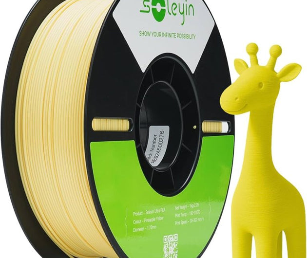 Soleyin Ultra PLA Pineapple Yellow 1 kg – 1.75 mm High-Speed Bright Yellow PLA