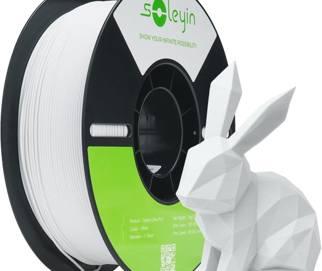 Soleyin Ultra PLA Matte White Filament – 1.75 mm 1 kg