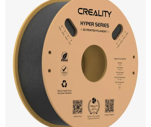Creality Hyper Foamed Lightweight PLA Black Filament 1kg – 1.75mm