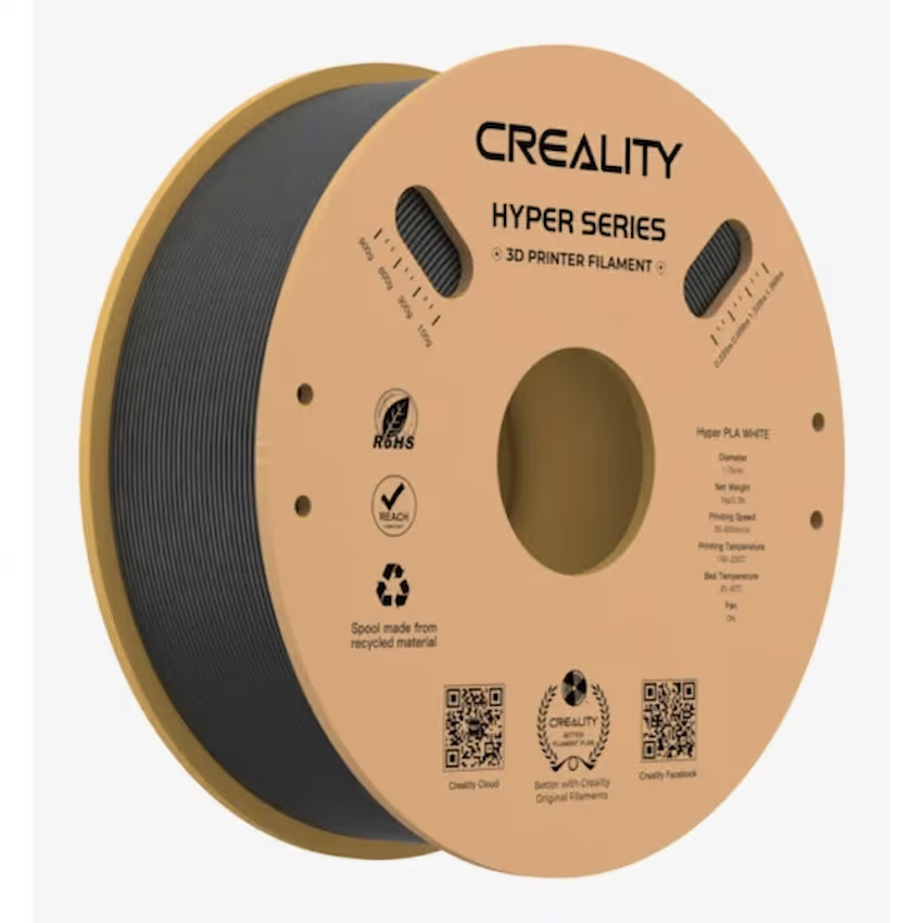 Creality Hyper Foamed Lightweight PLA Black Filament 1kg – 1.75mm