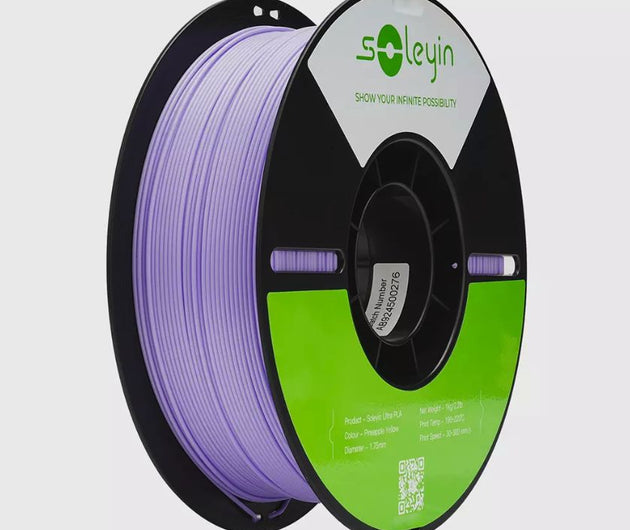 Soleyin Ultra PLA Almond Purple 1 kg – 1.75 mm High-Speed Soft Purple PLA