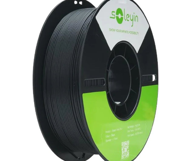 Soleyin Ultra PLA Matte Black 1 kg – 1.75 mm High-Speed Premium Black PLA