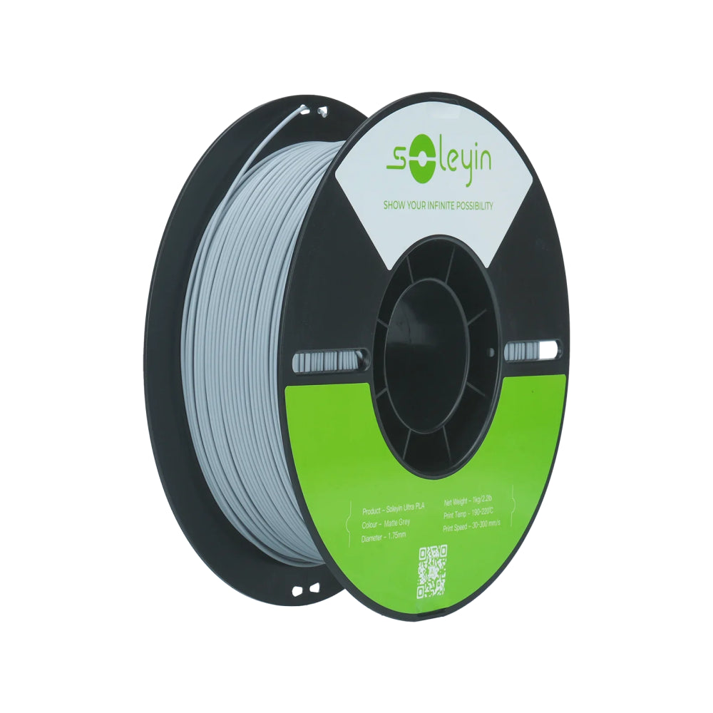 Soleyin Ultra PLA Grey 1 kg – 1.75 mm High-Speed PLA