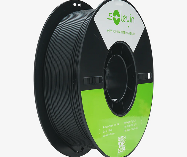 Soleyin Ultra PLA Black 1 kg – 1.75 mm High-Speed PLA
